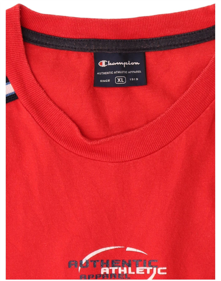 Champion Camiseta Sin Mangas Hombre XL Rojo