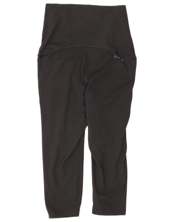 Adidas Leggings Capri de Maternidad para Mujer Reino Unido 12/14 Mediano Negro Poliéster