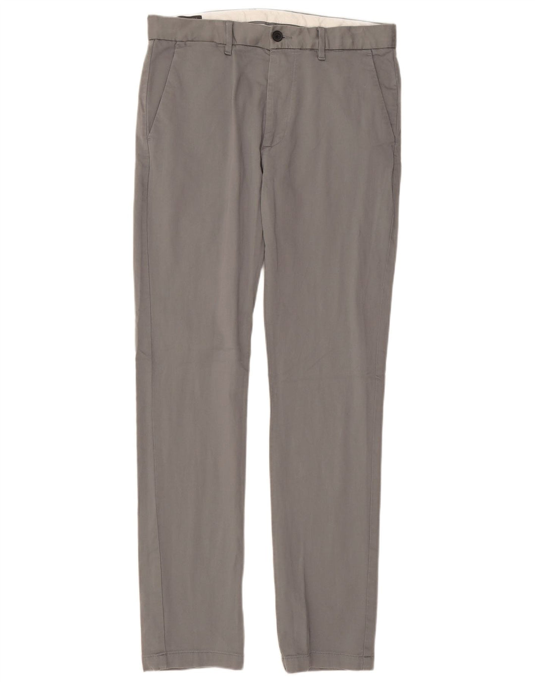 MARKS & SPENCER Pantalones chinos ajustados Autograph para hombre W32 L33 Algodón gris