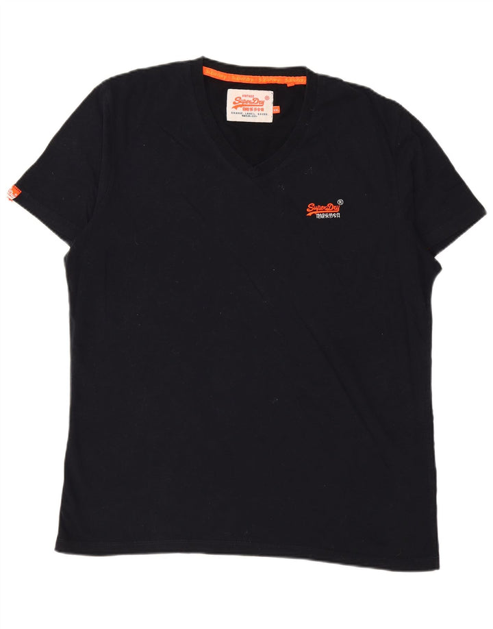 SUPERDRY Camiseta para hombre Top 2XL Negro