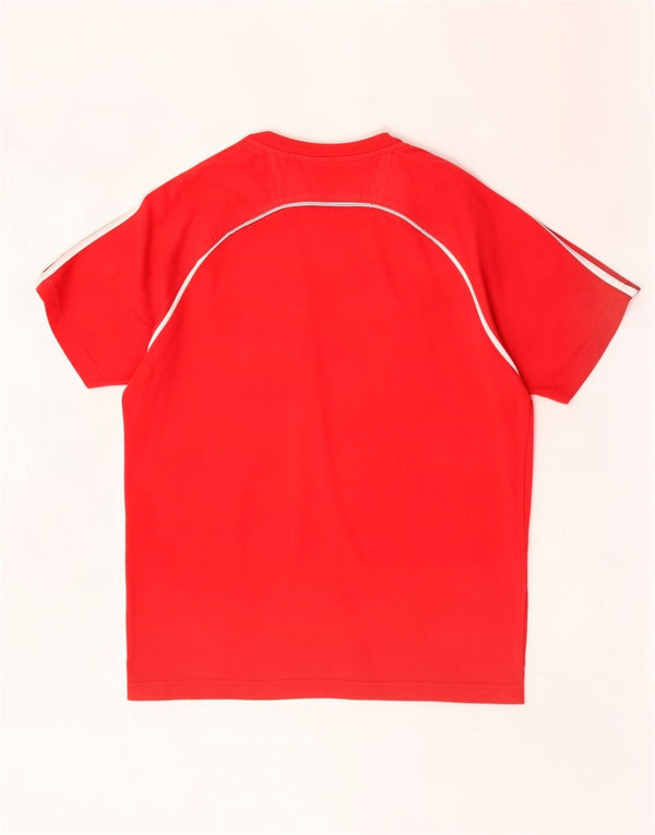 Champion Camiseta gráfica para hombre Top grande rojo color block