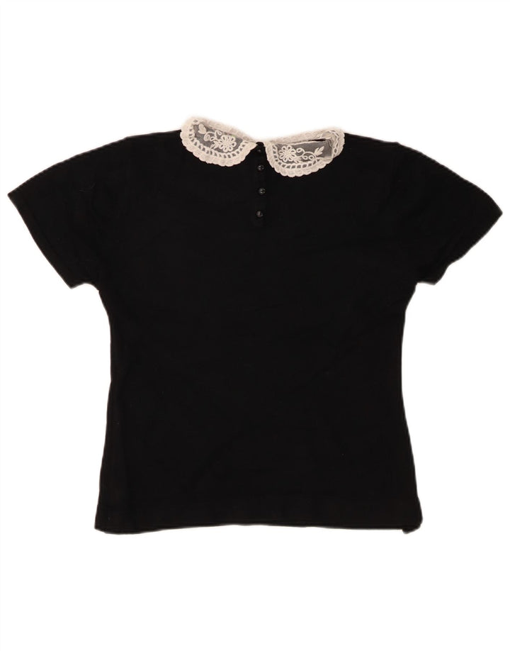 Marks & Spencer - Blusa corta para mujer (talla 40), color negro