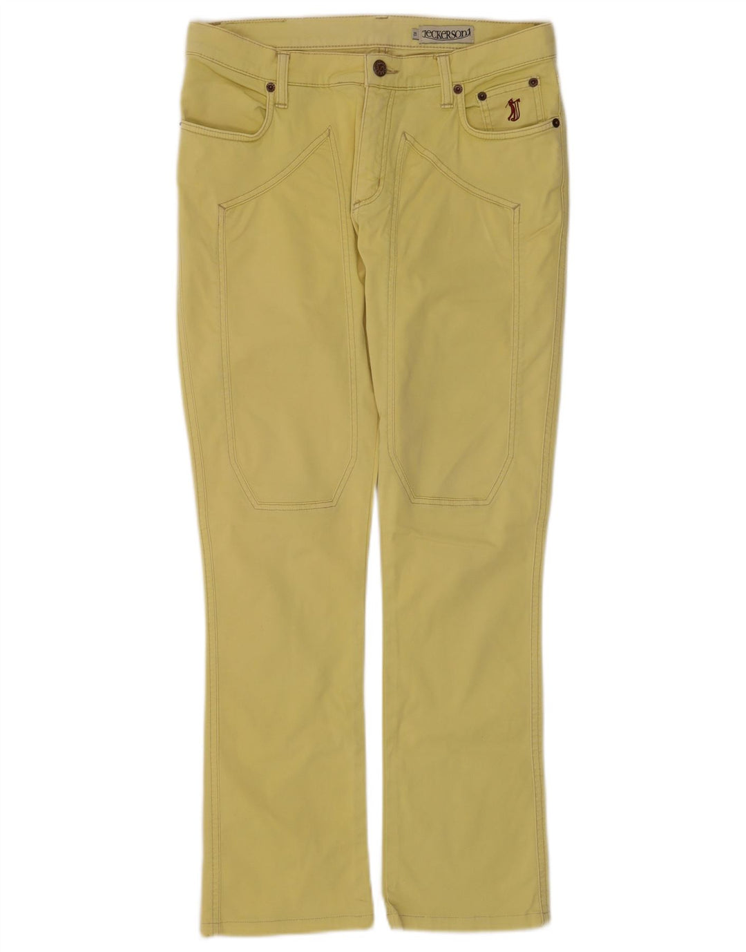 Vaqueros Jeckerson Bootcut para mujer W29 L28 Algodón amarillo