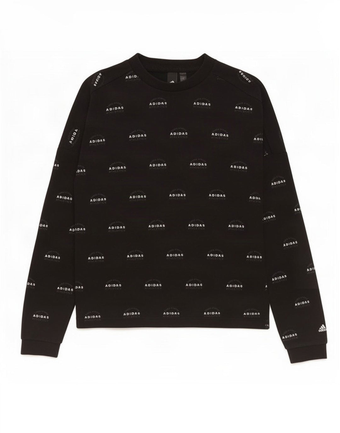 Adidas Hombre Sudadera Gráfica Jersey Pequeño Algodón Negro
