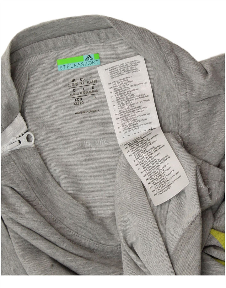 ADIDAS X STELLA MCCARTNEY Camiseta gráfica para mujer Top ES 20/22 XL Gris