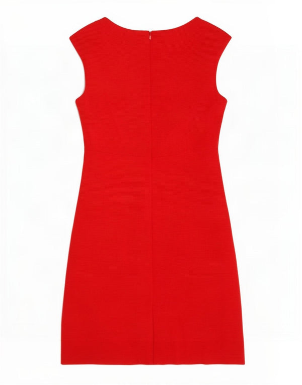 Laura Ashley Vestido tubo sin mangas para mujer UK 42 Acrílico rojo mediano
