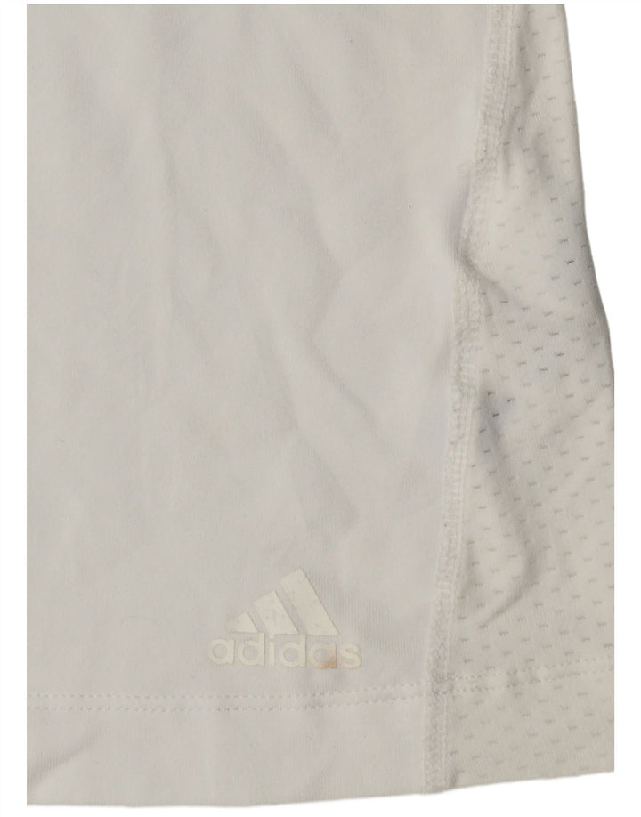 Adidas Mujer Climacool Chaleco Top UK 14 Medio Blanco Poliéster