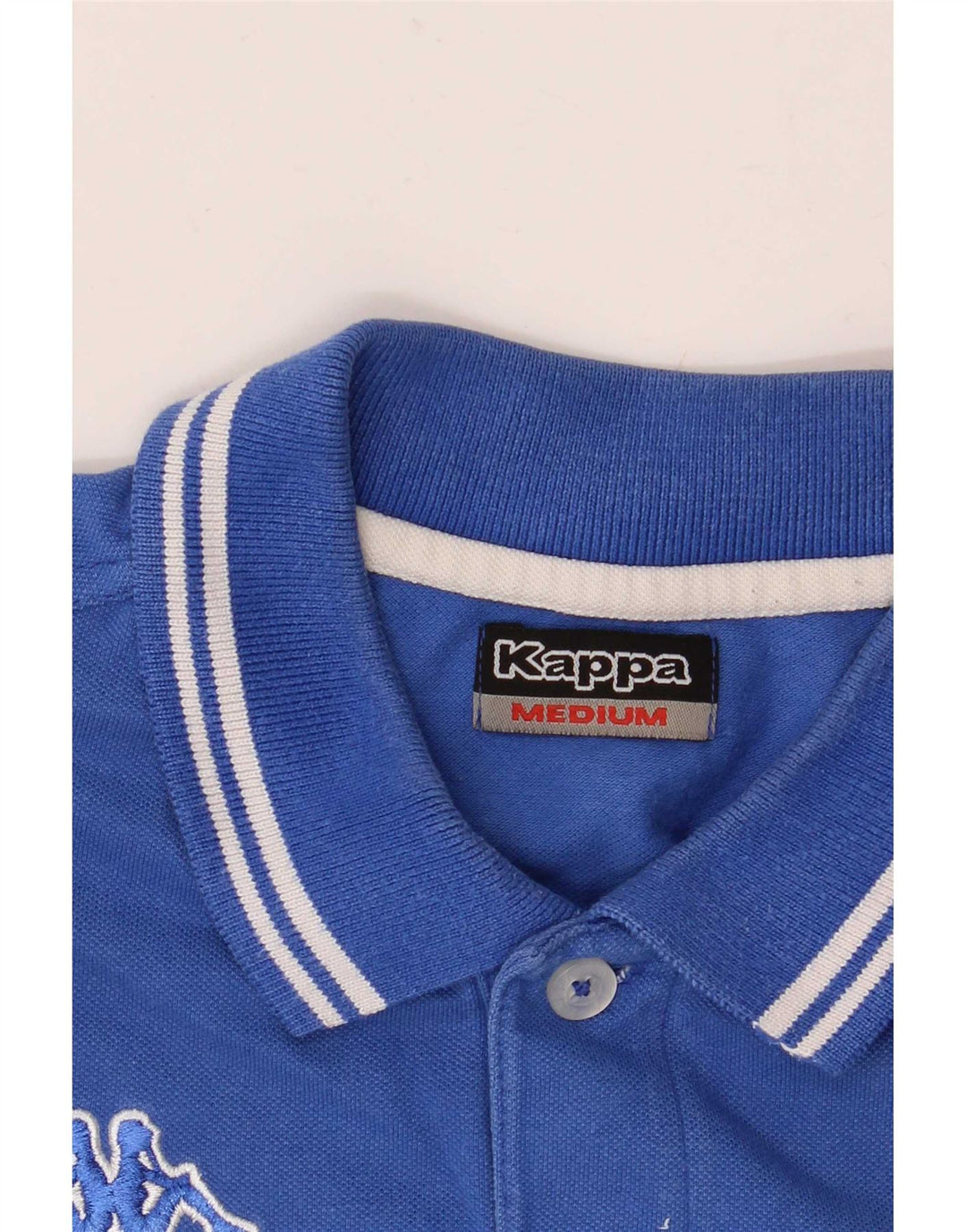 Polo Kappa Hombre Rayas Azul Medio