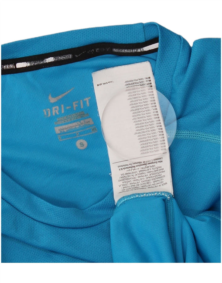 Nike - Camiseta Dri Fit para hombre, talla pequeña, poliéster azul