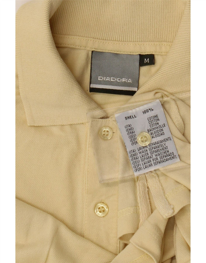 DIADORA Polo Hombre Algodón Amarillo Medio