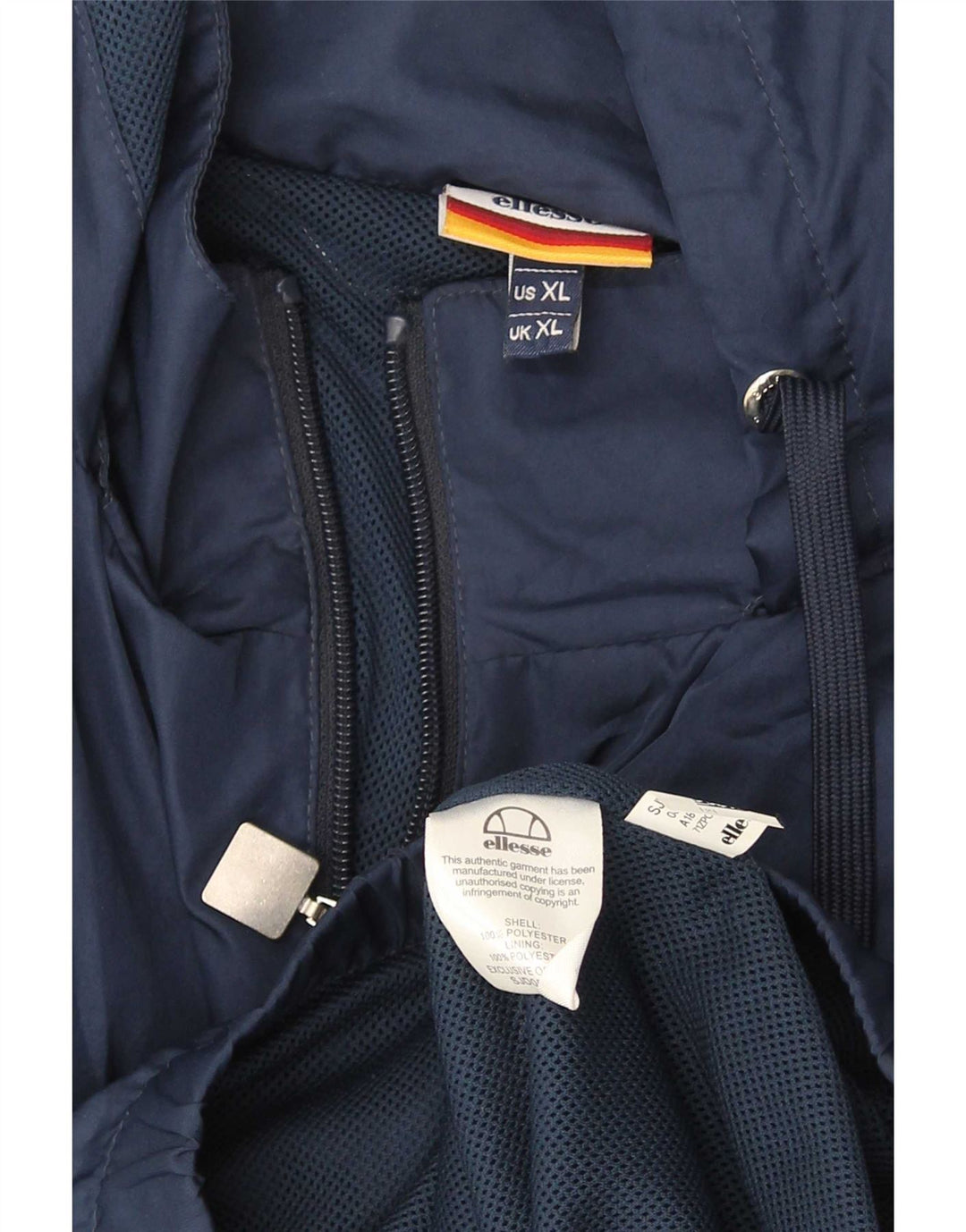 Ellesse - Chubasquero con capucha para hombre, talla 42, XL, poliéster color azul