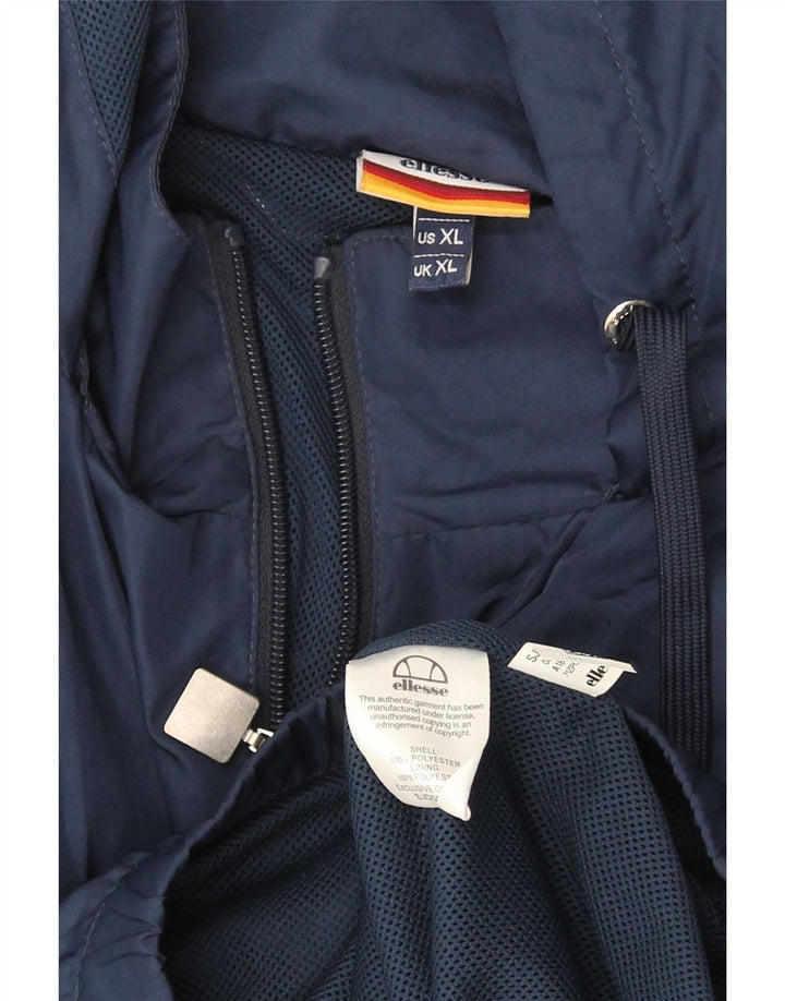 Ellesse - Chubasquero con capucha para hombre, talla 42, XL, poliéster color azul
