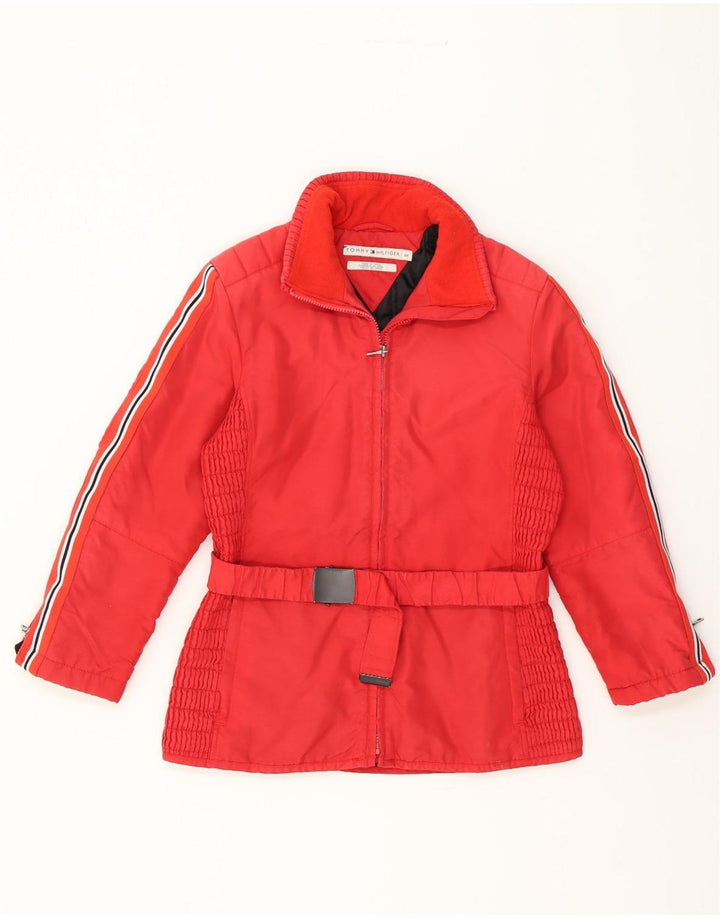 TOMMY HILFIGER Womens Padded Jacket UK 10 Small Red Nylon Vintage Tommy Hilfiger and Second-Hand Tommy Hilfiger from Messina Hembry 