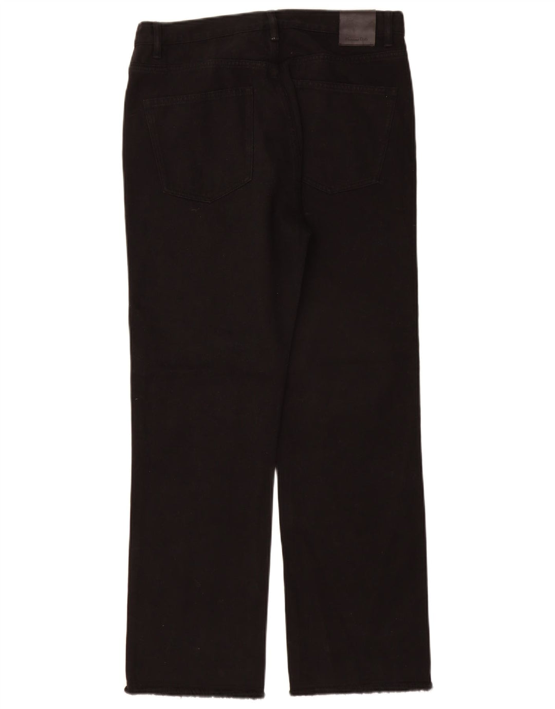 Massimo Dutti Jeans Rectos De Talle Alto Mujer EU 40 Medium W30 L29 Negro
