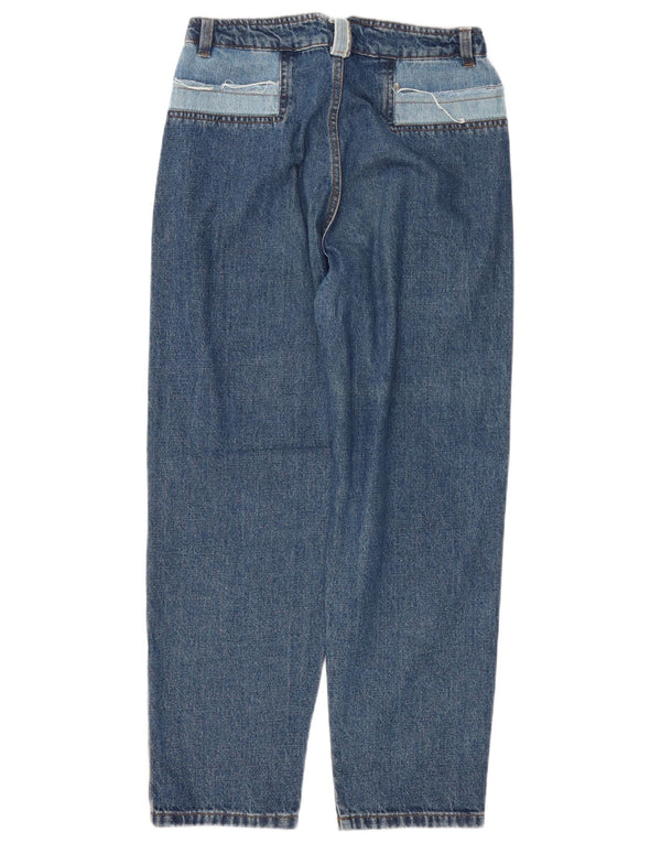 Zara Jeans Sueltos De Tiro Alto Para Mujer EU 36 XS W26 L27 Azul