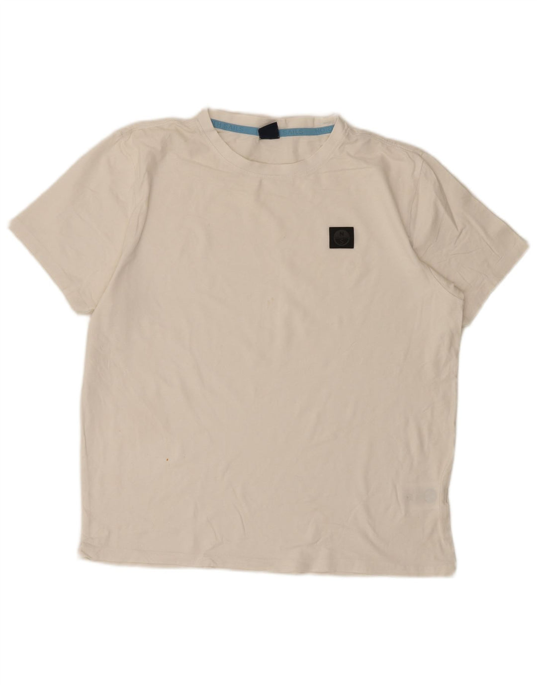 North Sails - Camiseta para hombre, talla grande, algodón blanco
