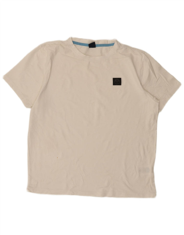 North Sails - Camiseta para hombre, talla grande, algodón blanco