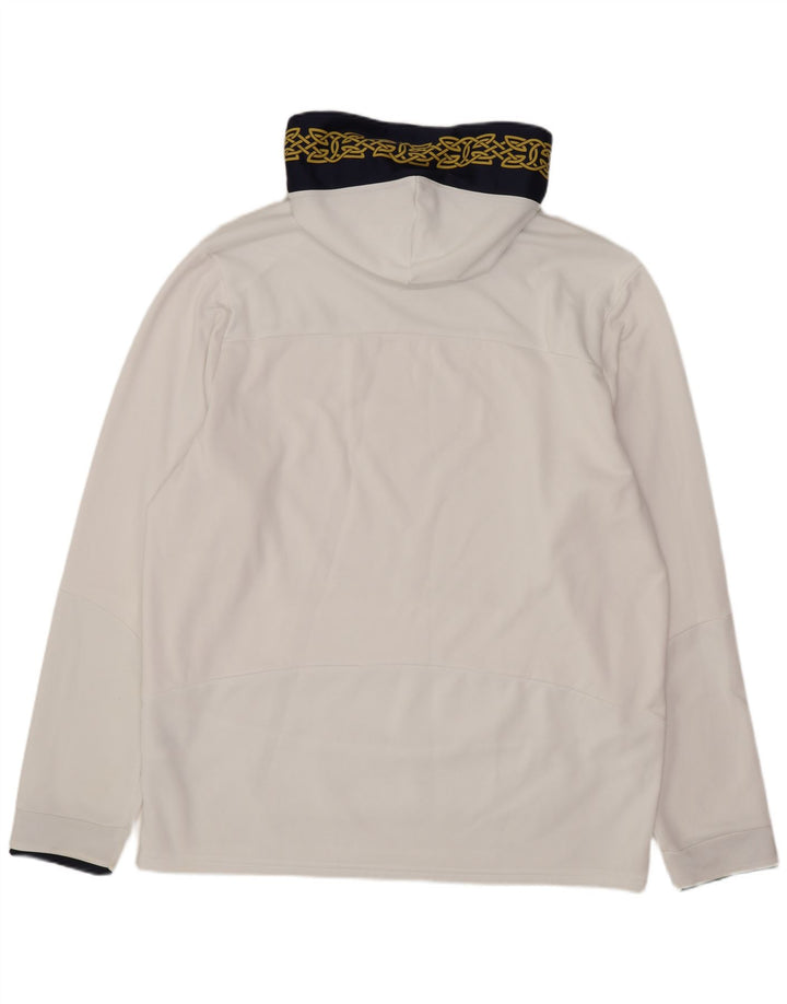 UNDER ARMOUR Hombre Sudadera con capucha gráfica Jersey grande Blanco Colorblock Poliéster