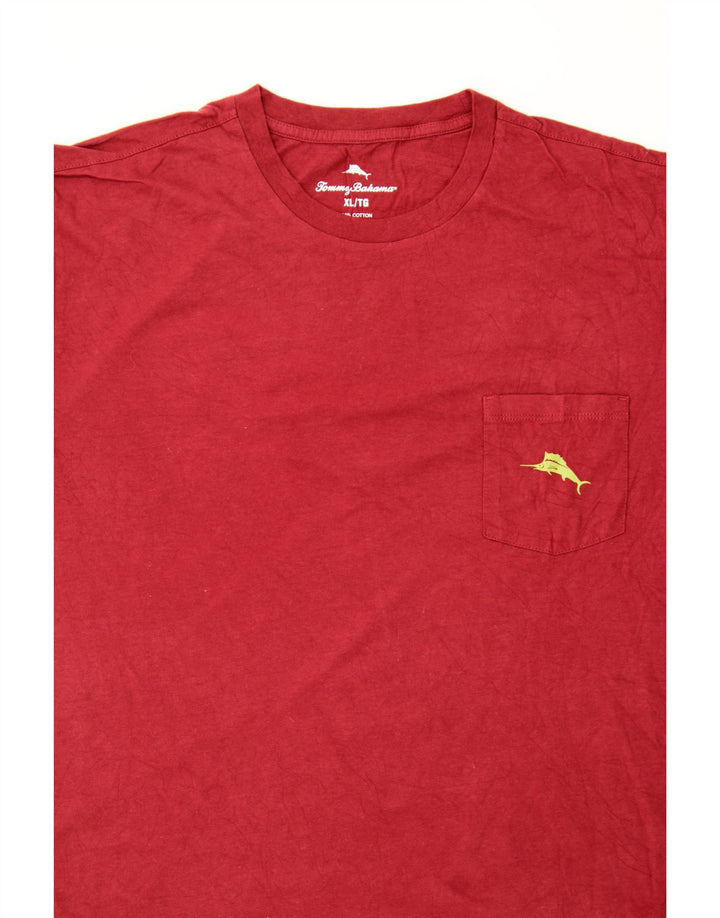 EDDIE BAUER Mens Graphic T-Shirt Top XL Red Cotton Vintage Eddie Bauer and Second-Hand Eddie Bauer from Messina Hembry 