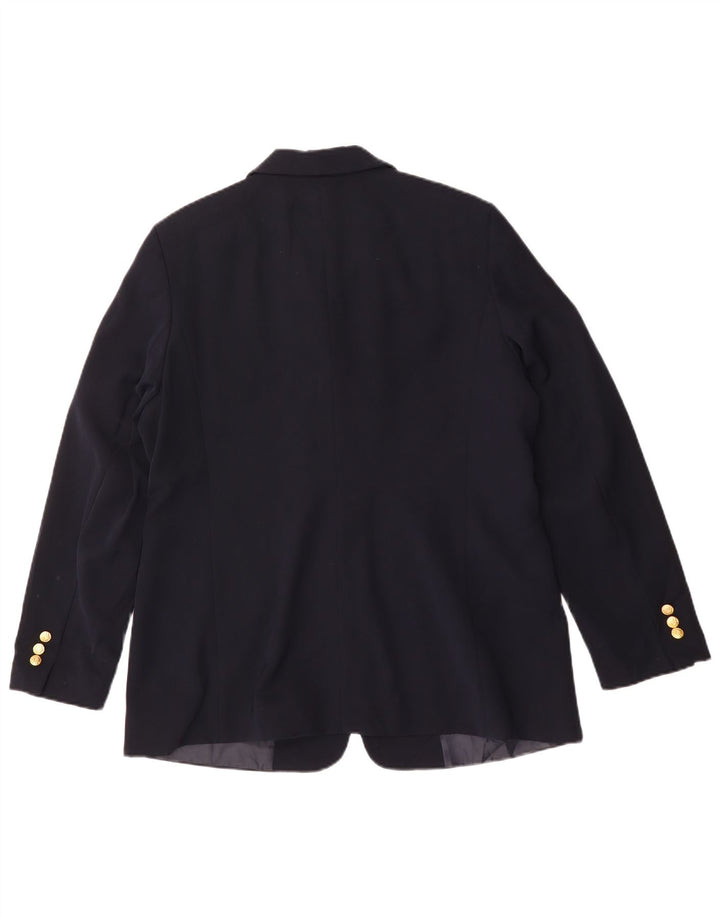 L.L.Bean Chaqueta Blazer de Ajuste Regular para Mujer US 14 XL Poliéster Azul Marino