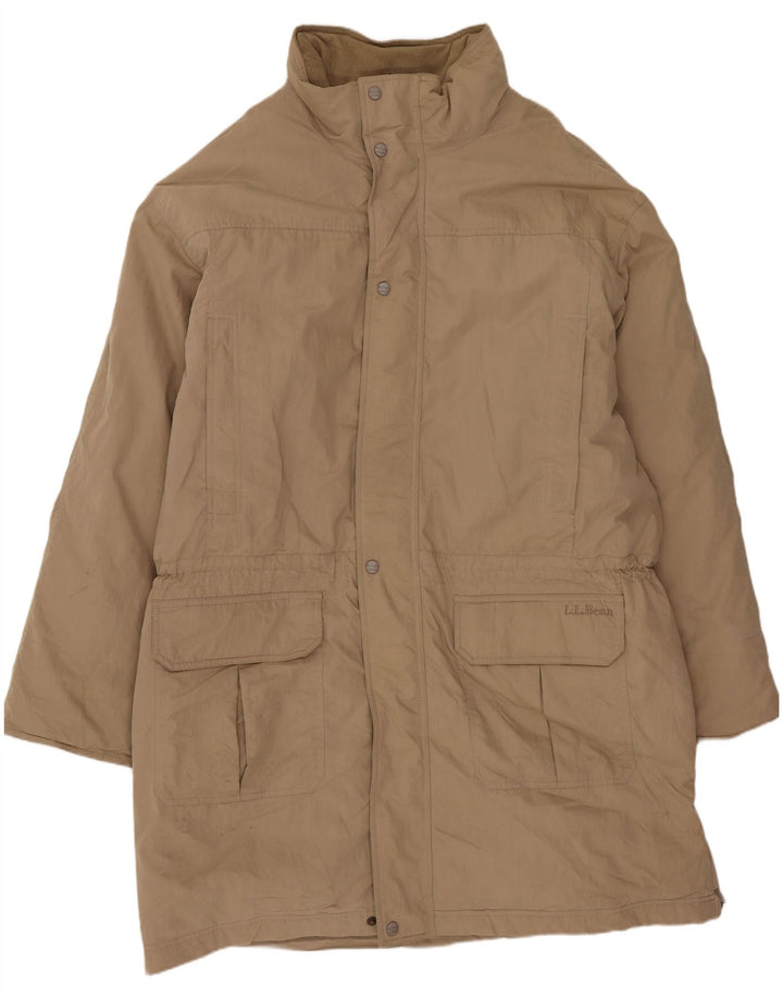 L.L.Bean Abrigo acolchado para hombre UK 42 XL Algodón beige
