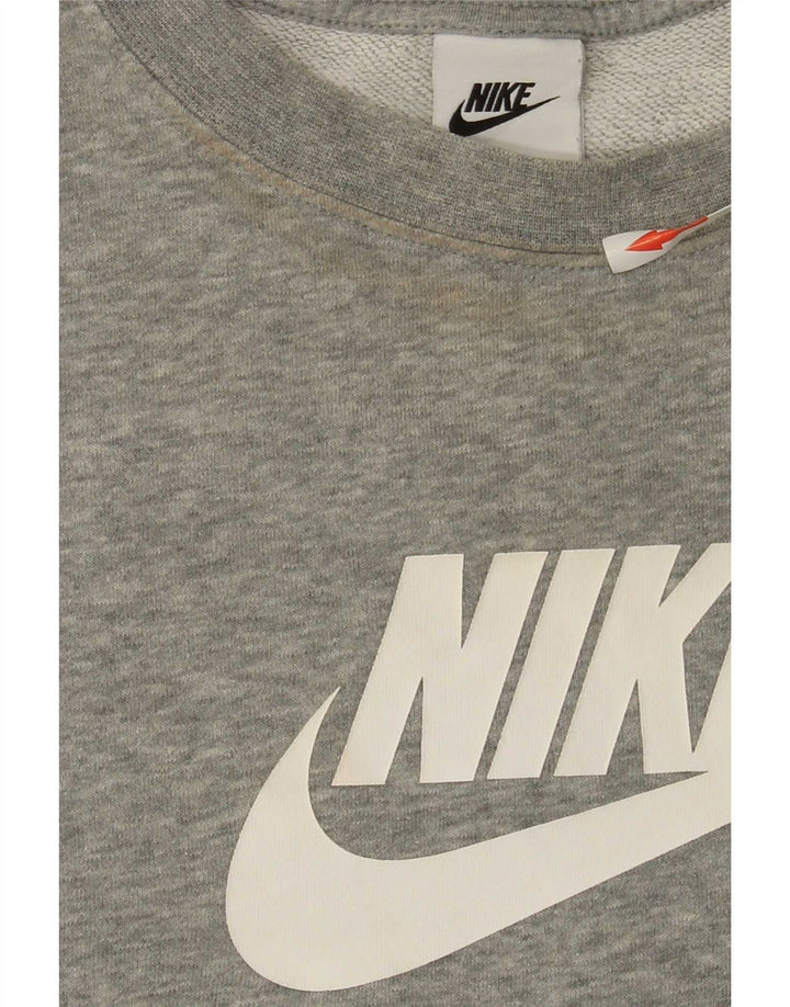Nike Sudadera extragrande con gráfico para mujer UK 40 XL Gris moteado