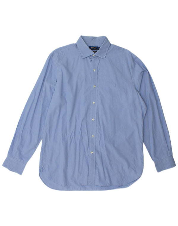 Polo Ralph Lauren Camisa de fácil cuidado para hombre Talla 17 43 XL Algodón azul