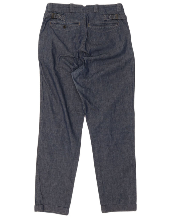 Pantalones chinos cónicos de cintura alta para mujer G-Star W30 L34 Algodón azul