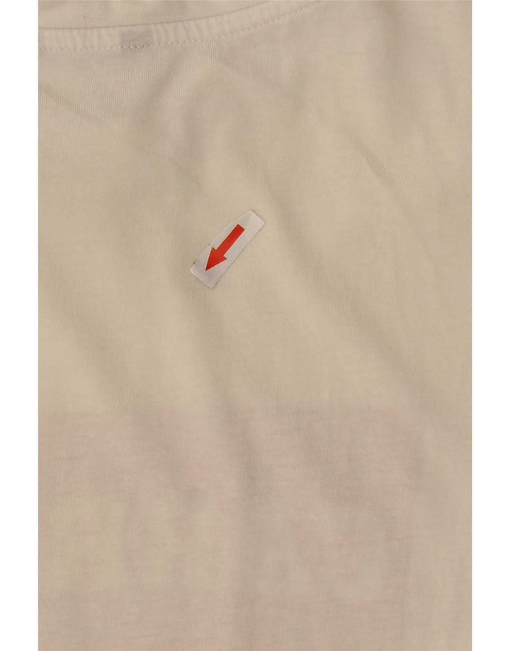 Carrera Camiseta gráfica para hombre Top Medium White Cotton