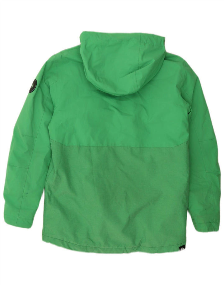 QUIKSILVER Chaqueta cortavientos con capucha para niño 13-14 años XL Nylon verde
