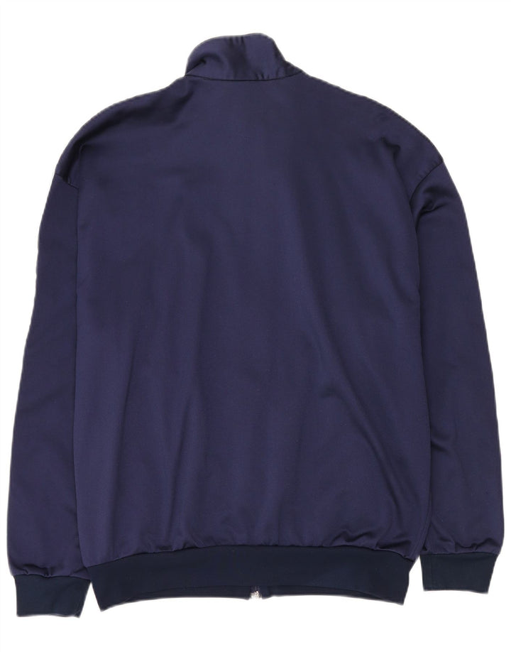 Asics Hombre Graphic Chándal Top Chaqueta Grande Azul Marino Colorblock
