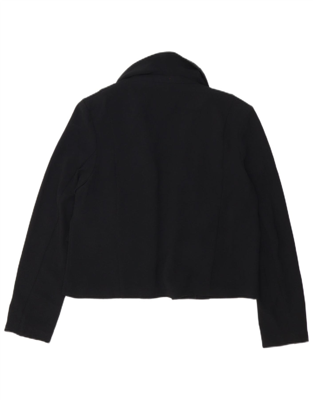 MARKS & SPENCER Chaqueta tipo blazer abierta para mujer UK 12 Mediana Poliéster negro