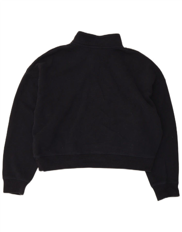 Superdry Mujer Oversize Crop Sudadera Jumper UK 46 Large Azul Marino