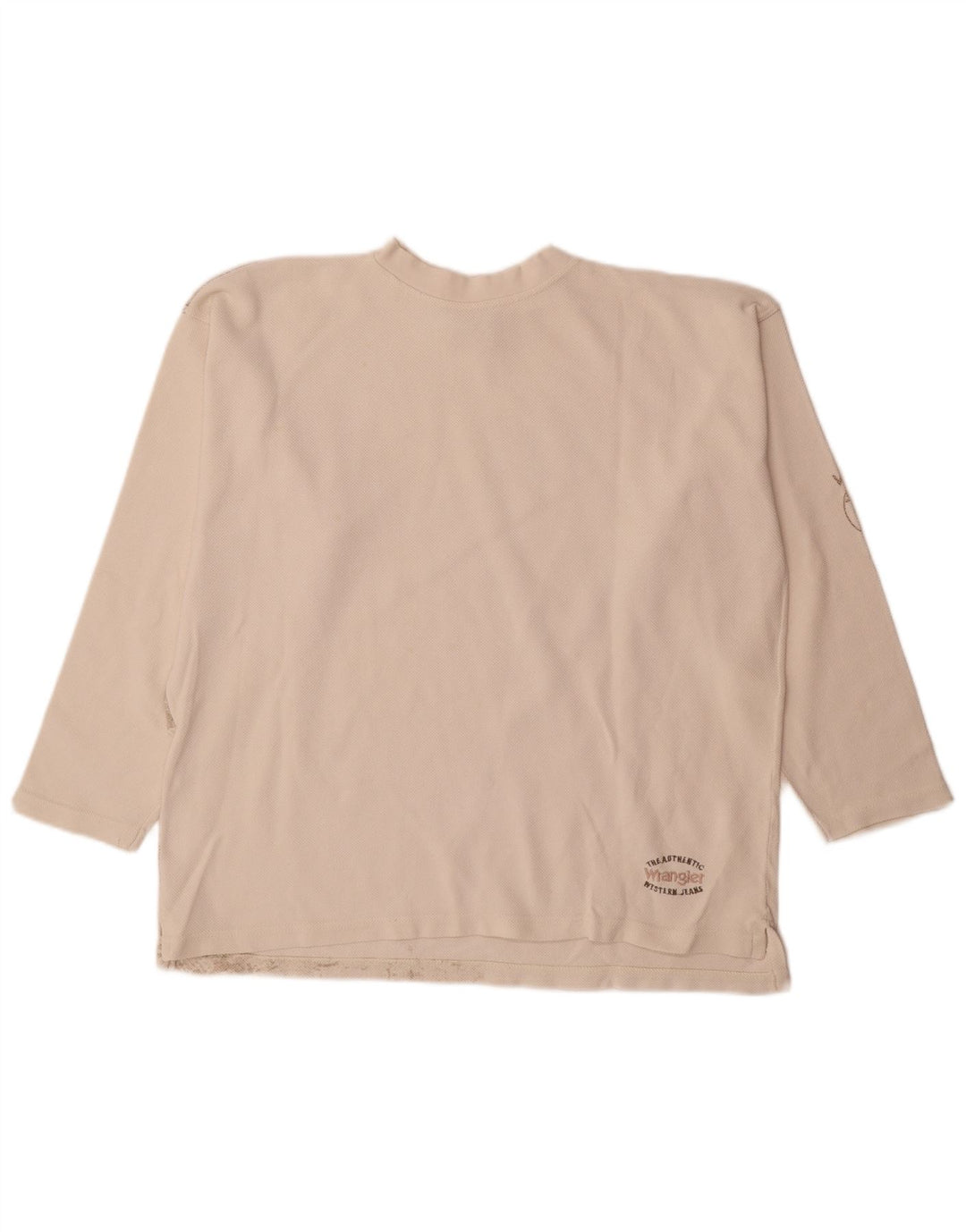 Wrangler Top Gráfico De Manga Larga Para Hombre Blanco Grande