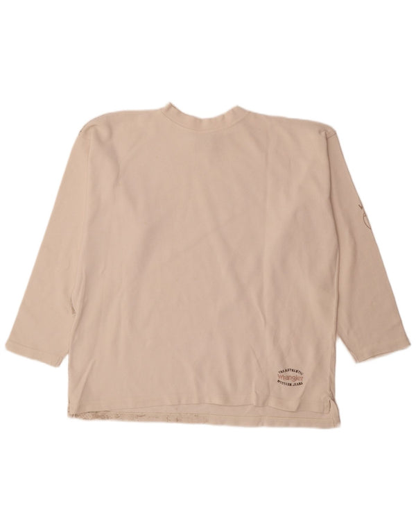 Wrangler Top Gráfico De Manga Larga Para Hombre Blanco Grande