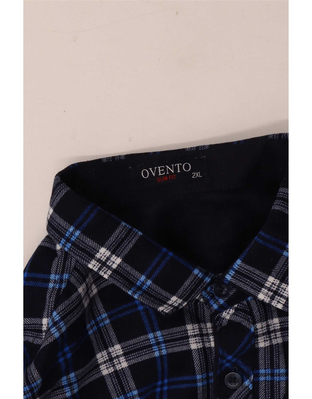 Camisa de franela vintage para hombre 2XL Blue Check