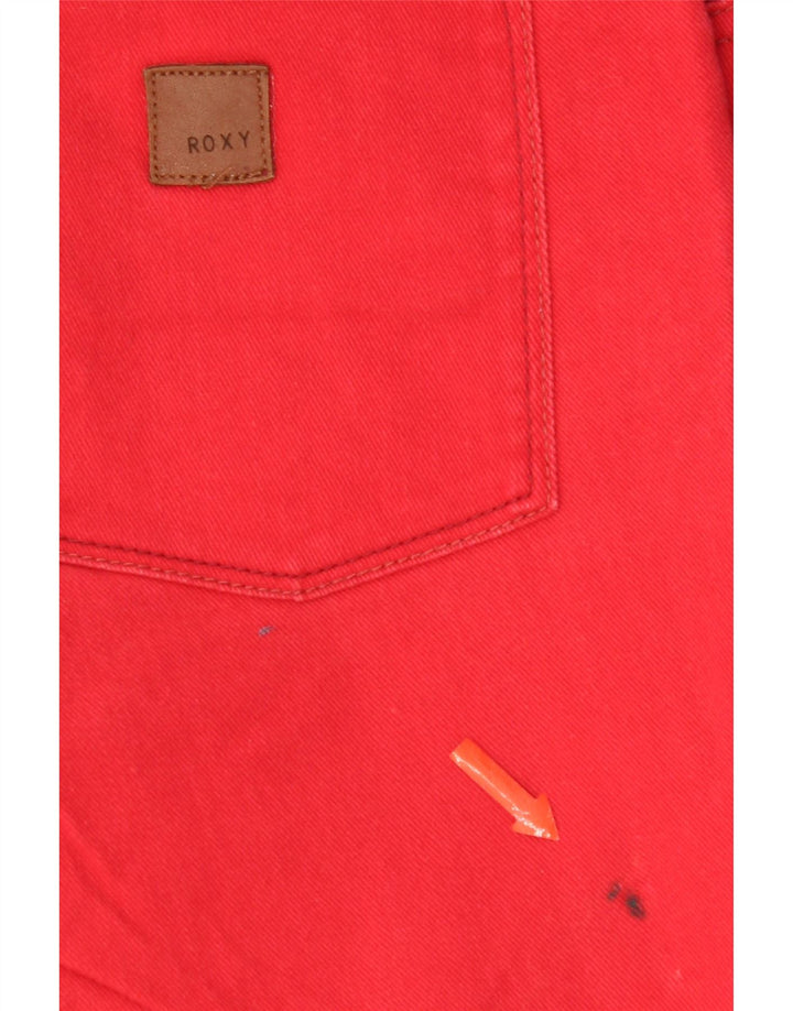Roxy Jeans Ajustados para Mujer US 8 Medium W28 L27 Algodón Rojo