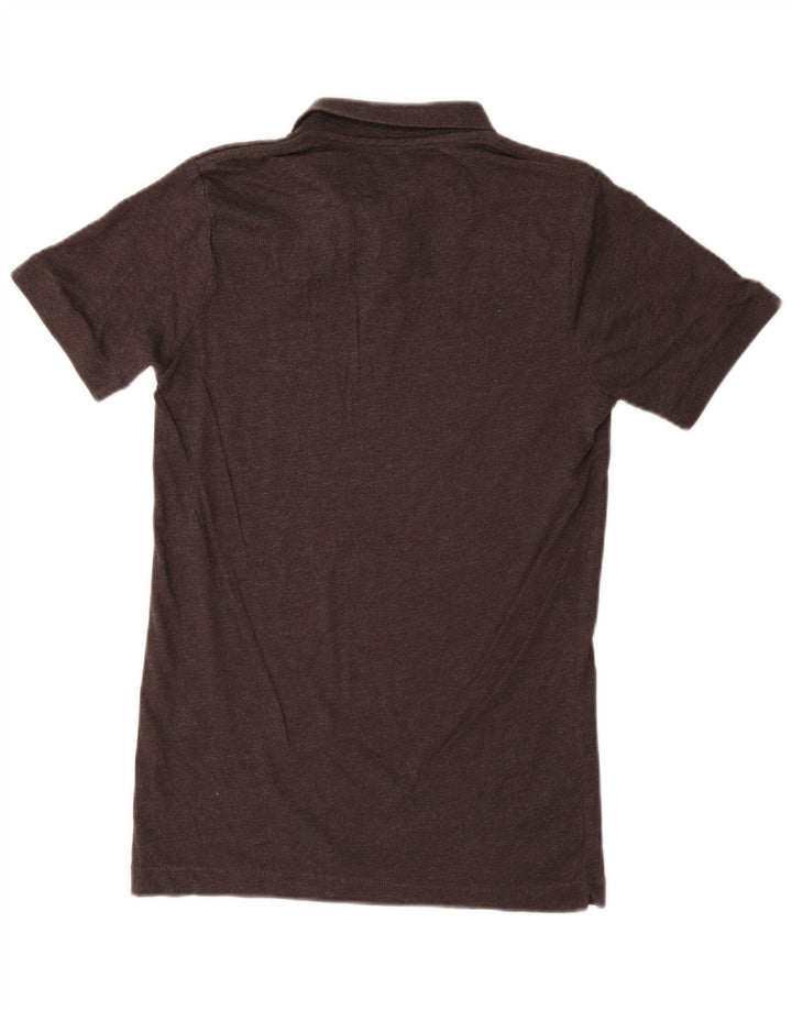 French Connection Polo para hombre pequeño de algodón gris