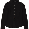 Penny Black Camisa para mujer UK 10 Small Black Cotton
