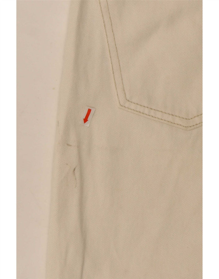 Zara Jeans Rectos Mujer EU 40 Medium W30 L27 Algodón Blanco