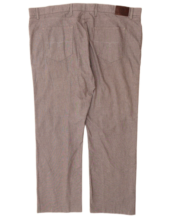 Marks & Spencer Pantalones casuales rectos Blue Harbor para hombre W44 L31 Gris