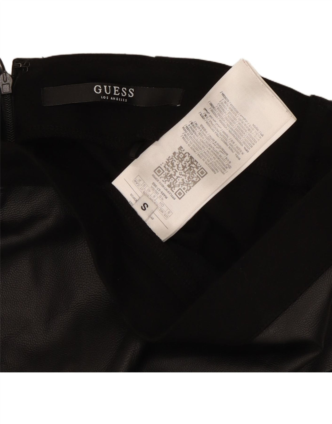 GUESS Falda lápiz para mujer UK 6 XS W26 Poliéster negro