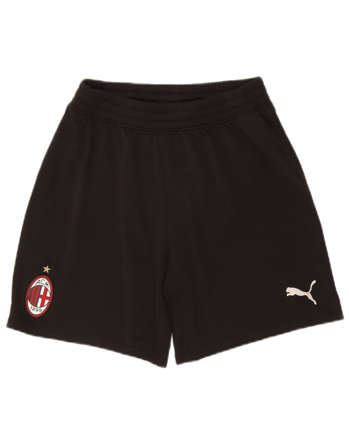 PUMA Pantalones cortos deportivos AC Milan para mujer Reino Unido 10 Pequeño Poliéster negro