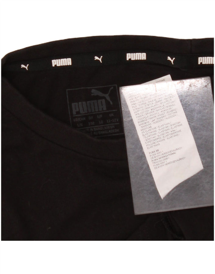 ADIDAS Camiseta gráfica para niño 11-12 años Negro Algodón