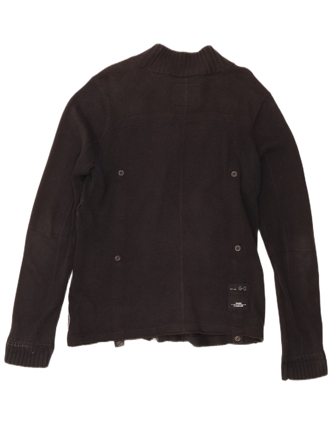 G-Star Suéter tipo cárdigan con cremallera completa para hombre Algodón negro mediano