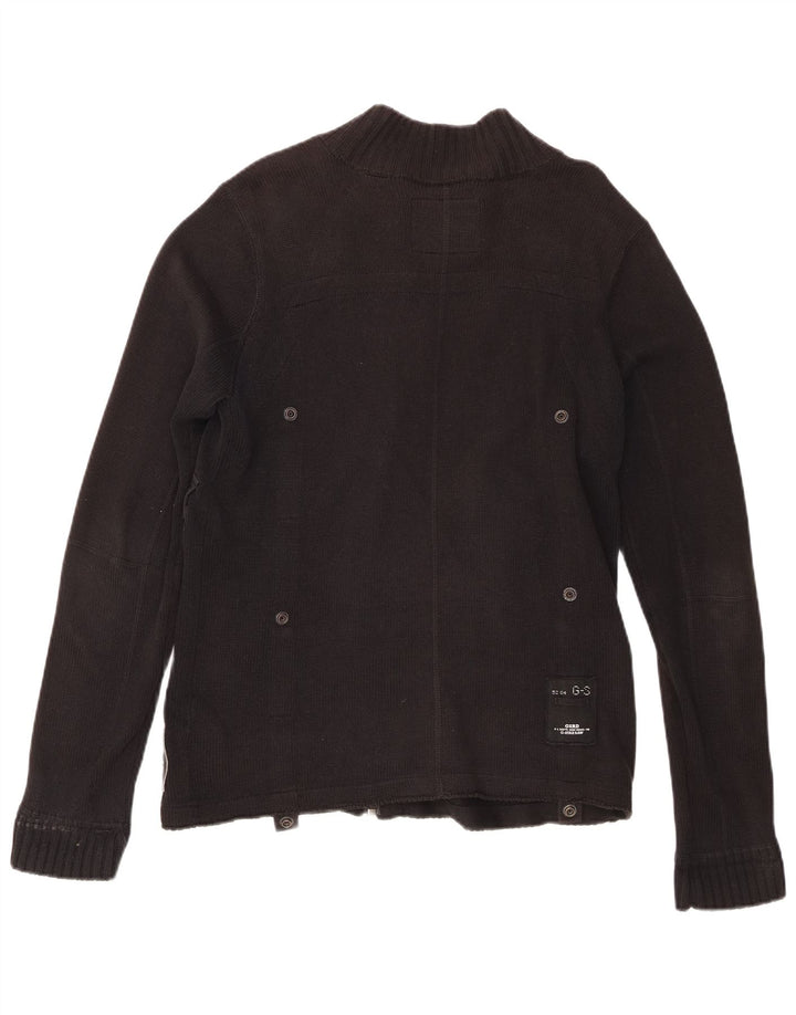 G-Star Suéter tipo cárdigan con cremallera completa para hombre Algodón negro mediano