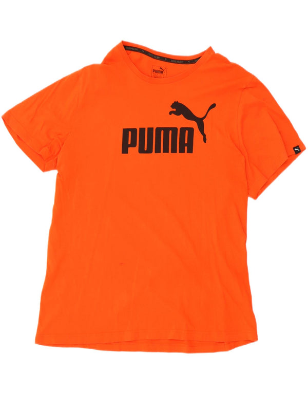 Puma Camiseta gráfica para hombre Top XL Algodón naranja