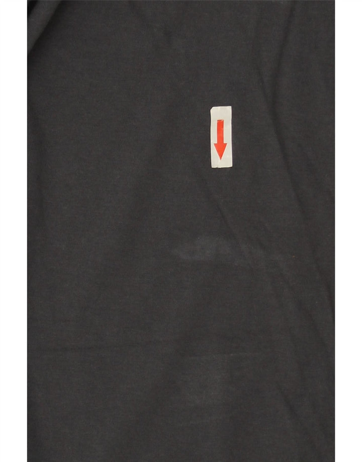 Kappa Hombre Camiseta Gráfica Top Small Gris Algodón