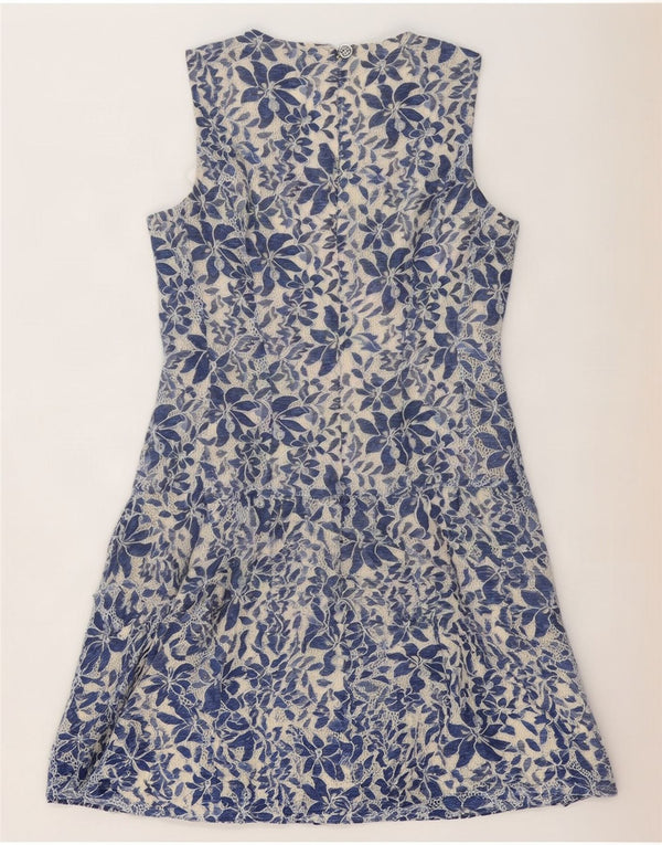 Tommy Hilfiger Vestido sin mangas para mujer, talla 12, color azul floral