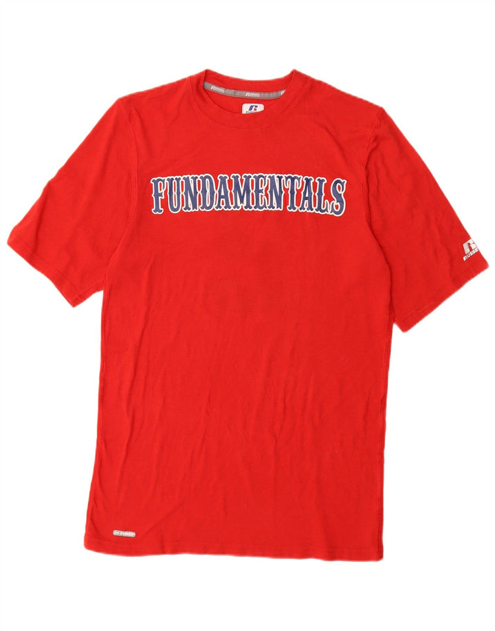 RUSSELL ATHLETIC Camiseta gráfica para hombre Top pequeño poliéster rojo